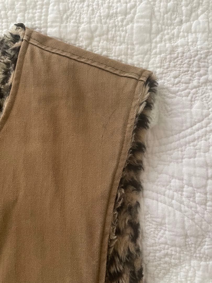 青柳徹子さん専用EngineeredGarmentesヒョウ柄リバーシブルベスト