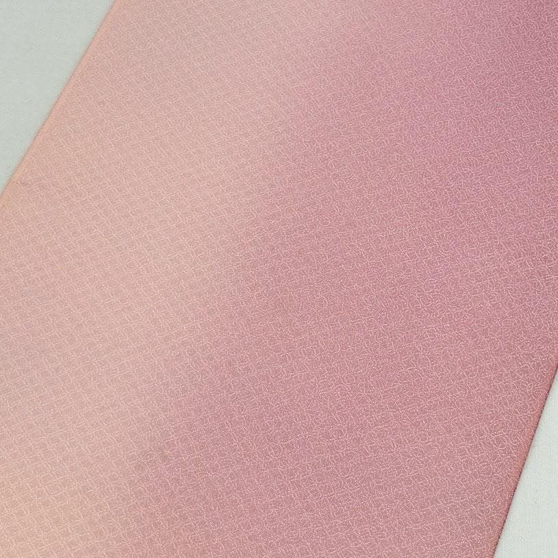 ゆりのはな 色無地 反物 着尺 紋織り ボカシ染め ちりめん 正絹 B007