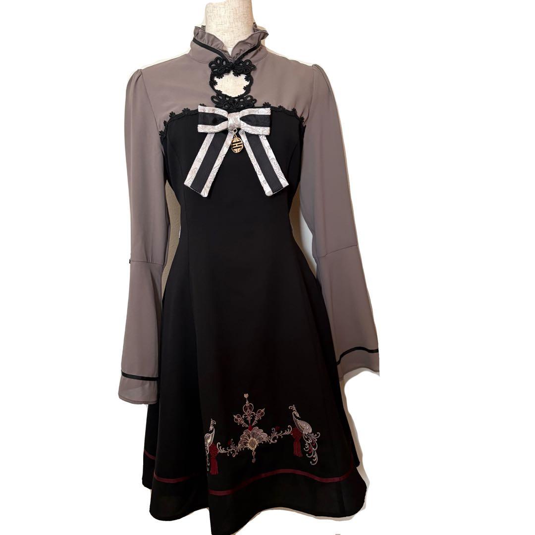 アマベル Amavel チャイナワンピース 黒 - メルカリ