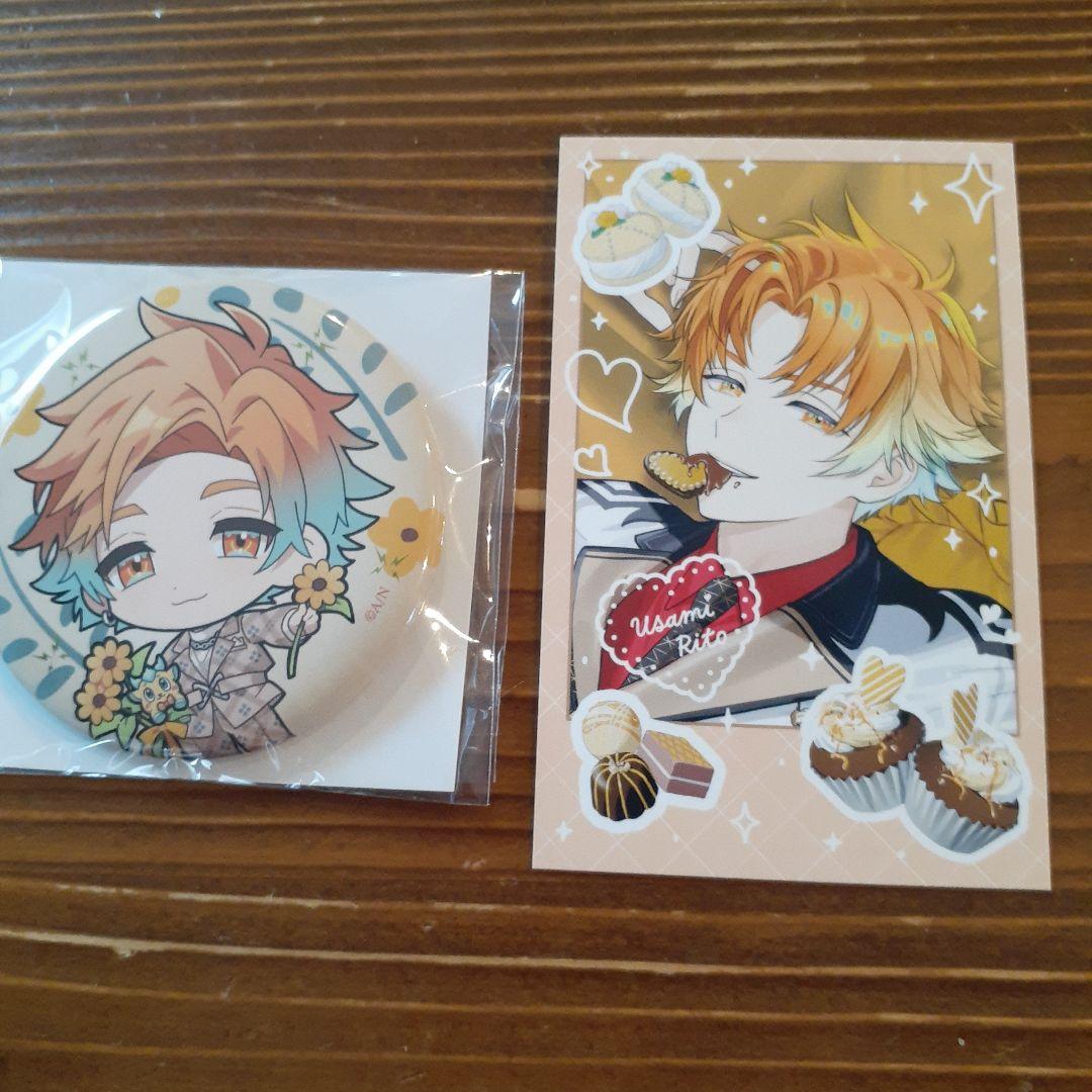 にじさんじ宇佐美リト Oriens 缶バッジ ／チェキ風カード ZK-5539