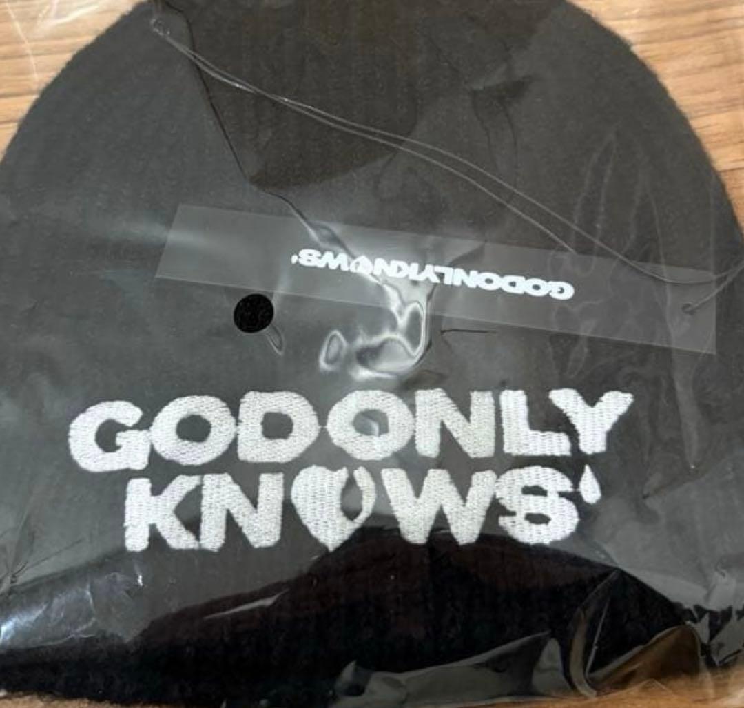 岩田剛典GOD ONLY KNOWS ニット帽 黒 ブラック - メルカリ