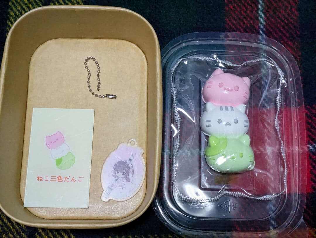 終売品】MoMoスクイーズ おでんシリーズ 第一弾 ねこ三色だんご②