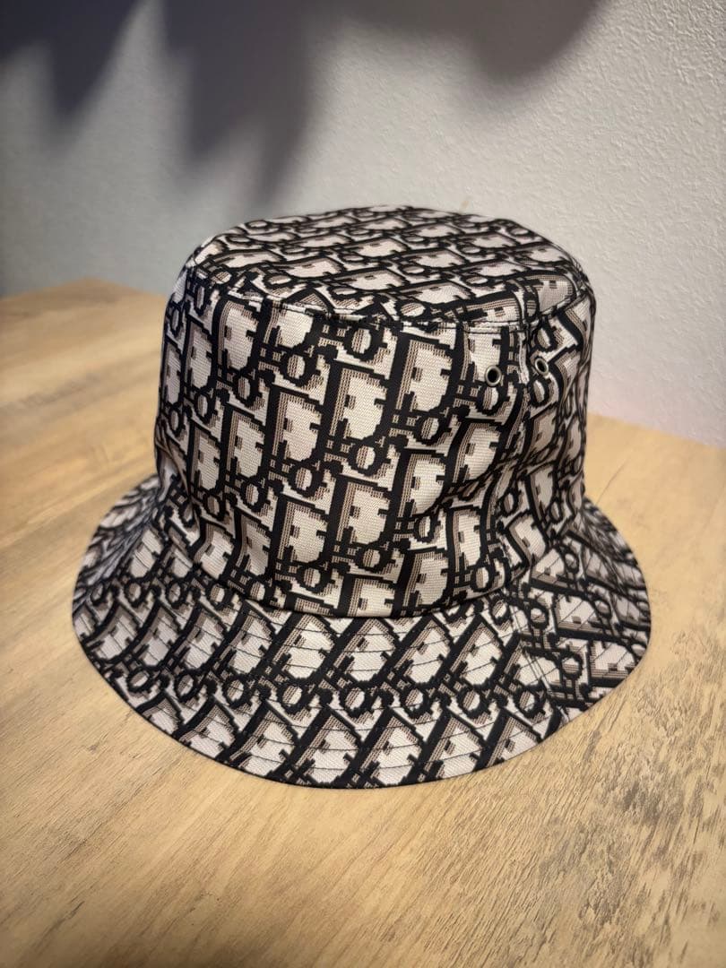 クリスチャンディオール バケットハット バケハ 帽子 サイズ58 黒 中古・古着通販】Christian Dior (クリスチャン ディオール