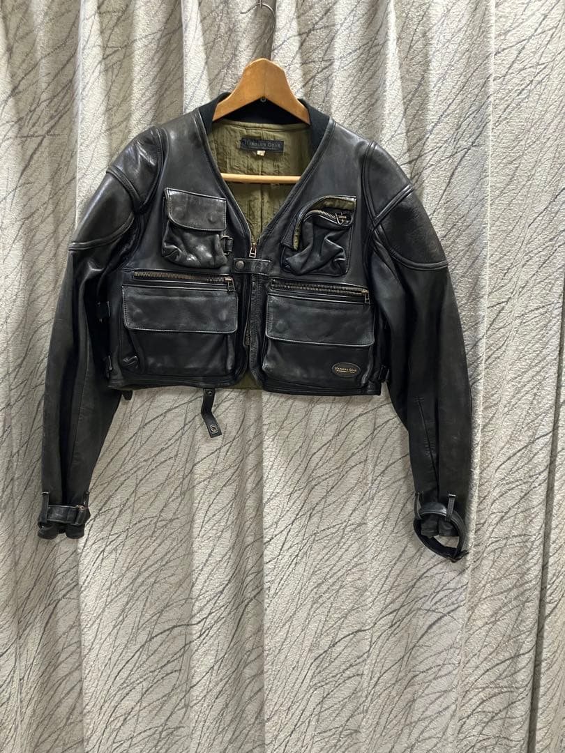 HAROLD'S GEAR ハロルズギア ベリーショートレザージャケット 稀少 廃盤 HAROLD'S GEAR ハロルズギア ベリーショート 牛革 レザー