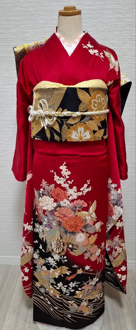本振り袖・袋帯の２点セット 楽天市場】【在庫処分品】振袖セット 成人式 袋帯 帯締め 3点セット