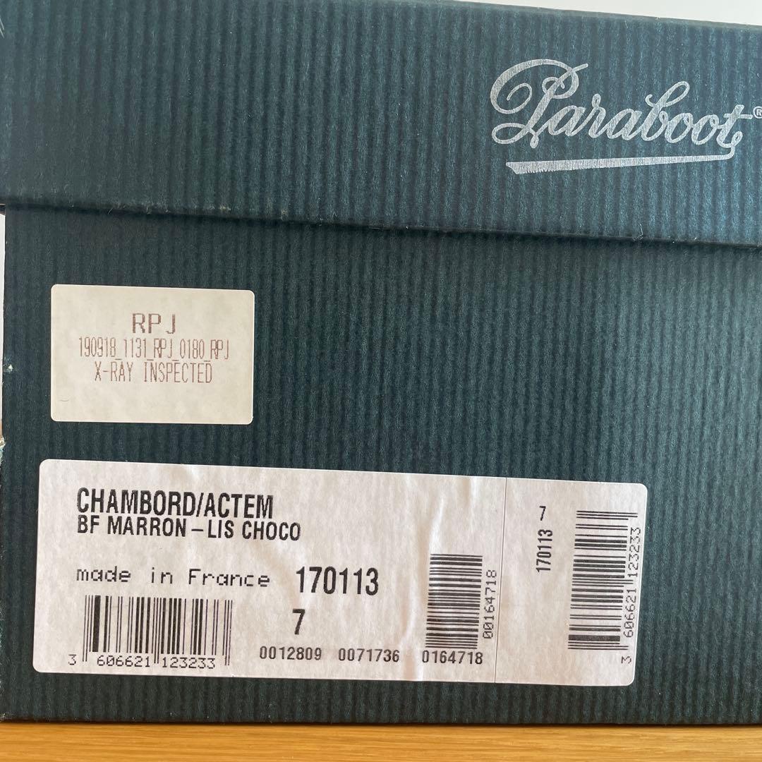 本日で取り下げ価格《新品未使用》パラブーツ×ビームスF別注　シャンボード 7.0