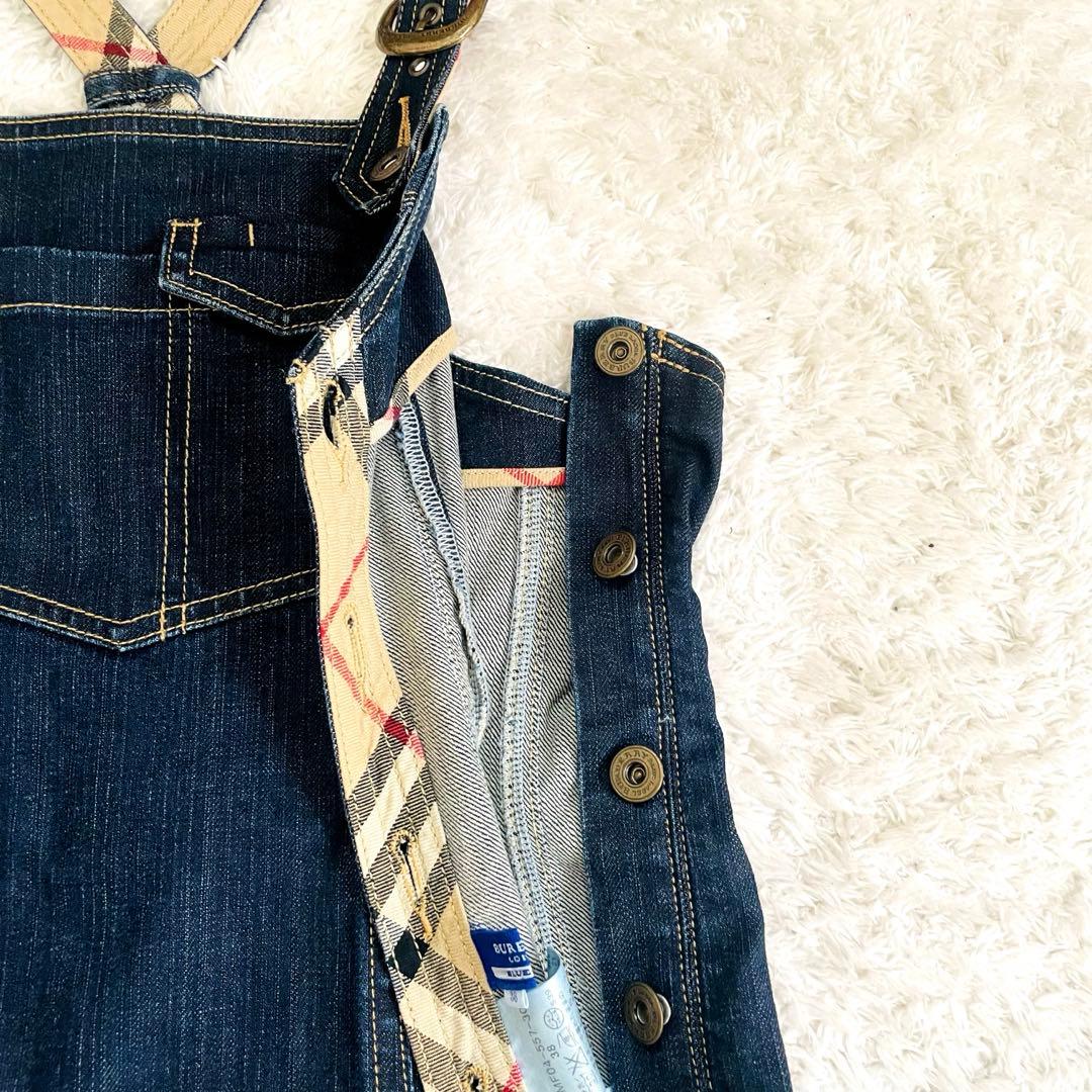 希少✨バーバリーブルーレーベル♡ジャンパースカート デニム ノバ