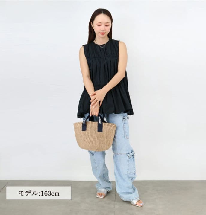 本日限定価格 新品 Chloé ベージュ かごバッグ - メルカリ