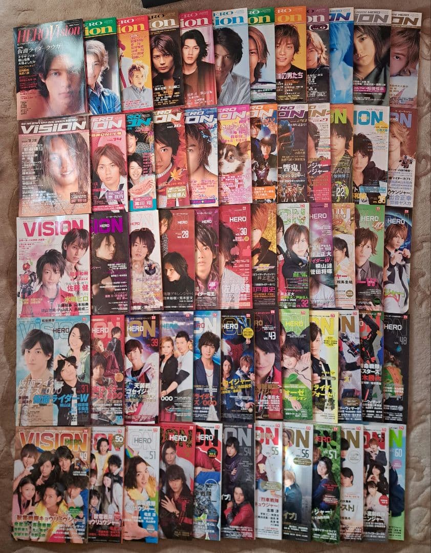 特撮雑誌 HERO VISION 創刊号～60 号 60冊セット - メルカリ