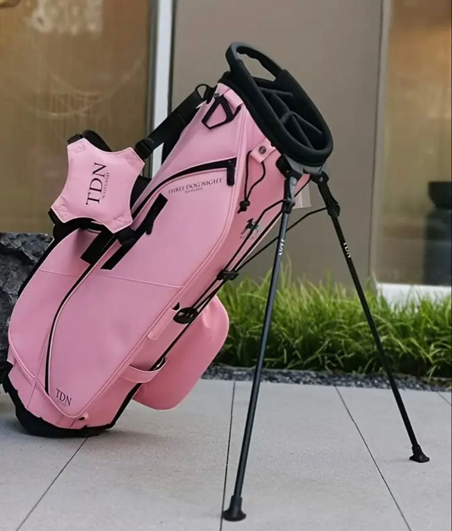 新品 TDN GOLF スコットランド発 プレミアム スタンドバッグ ピンク
