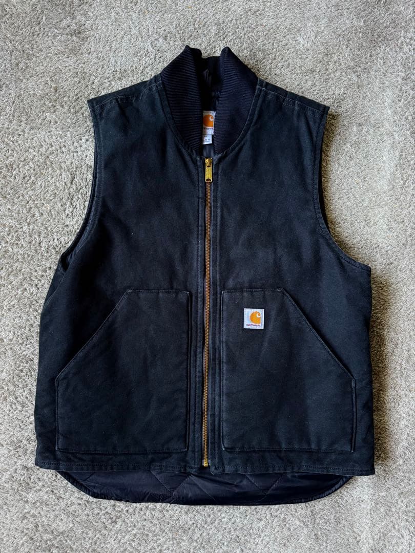 カーハート Carhartt V01 ダックワークベスト ブラック サイズ 楽天市場】Carhartt カーハート ベスト V01 メンズ ダック ワーク