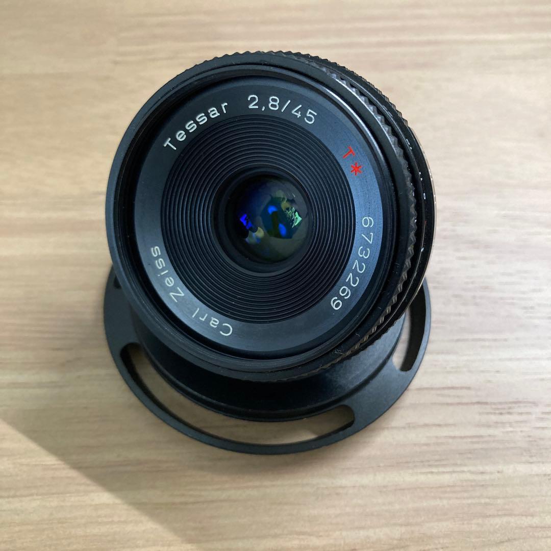 Carl Zeiss Tessar f2.8 45mm Y/Cマウント Contax 45mm F/2.8 Tessar T* MM C/Y Mount Lens {49}