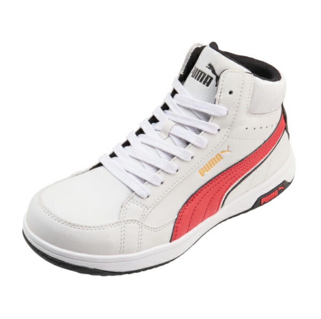 安全靴 エアツイスト2.0 ミッド 25.0cm PU MODEL ホワイト