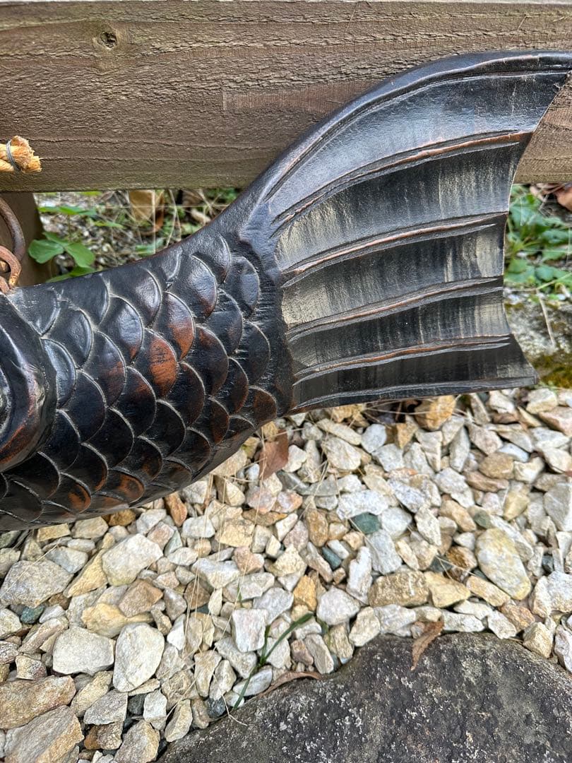 囲炉裏 自在鉤 木彫り 魚(鯉) - メルカリ