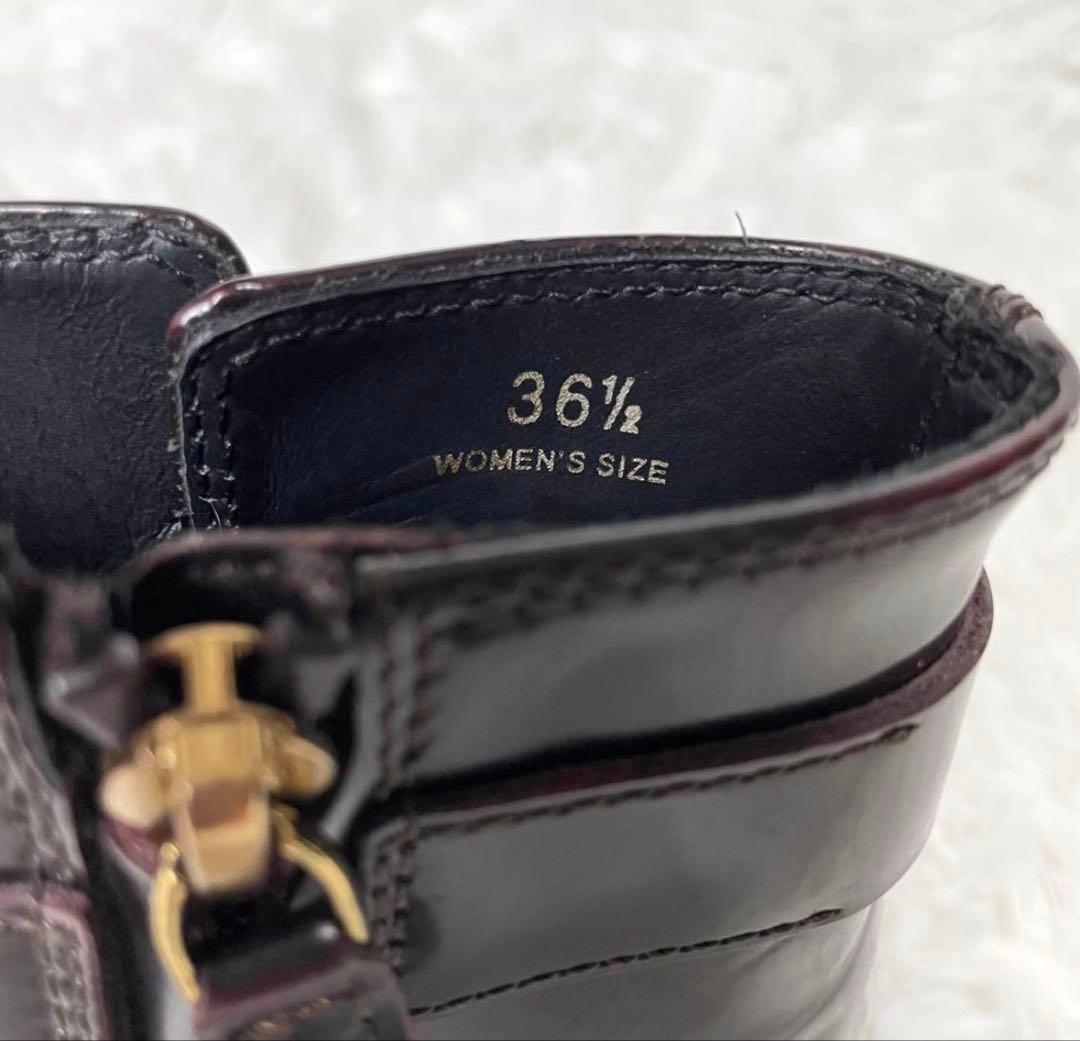 【美品】トッズ　タイムレス サイドジップブーツ　ボルドー 36.5 23.5cm
