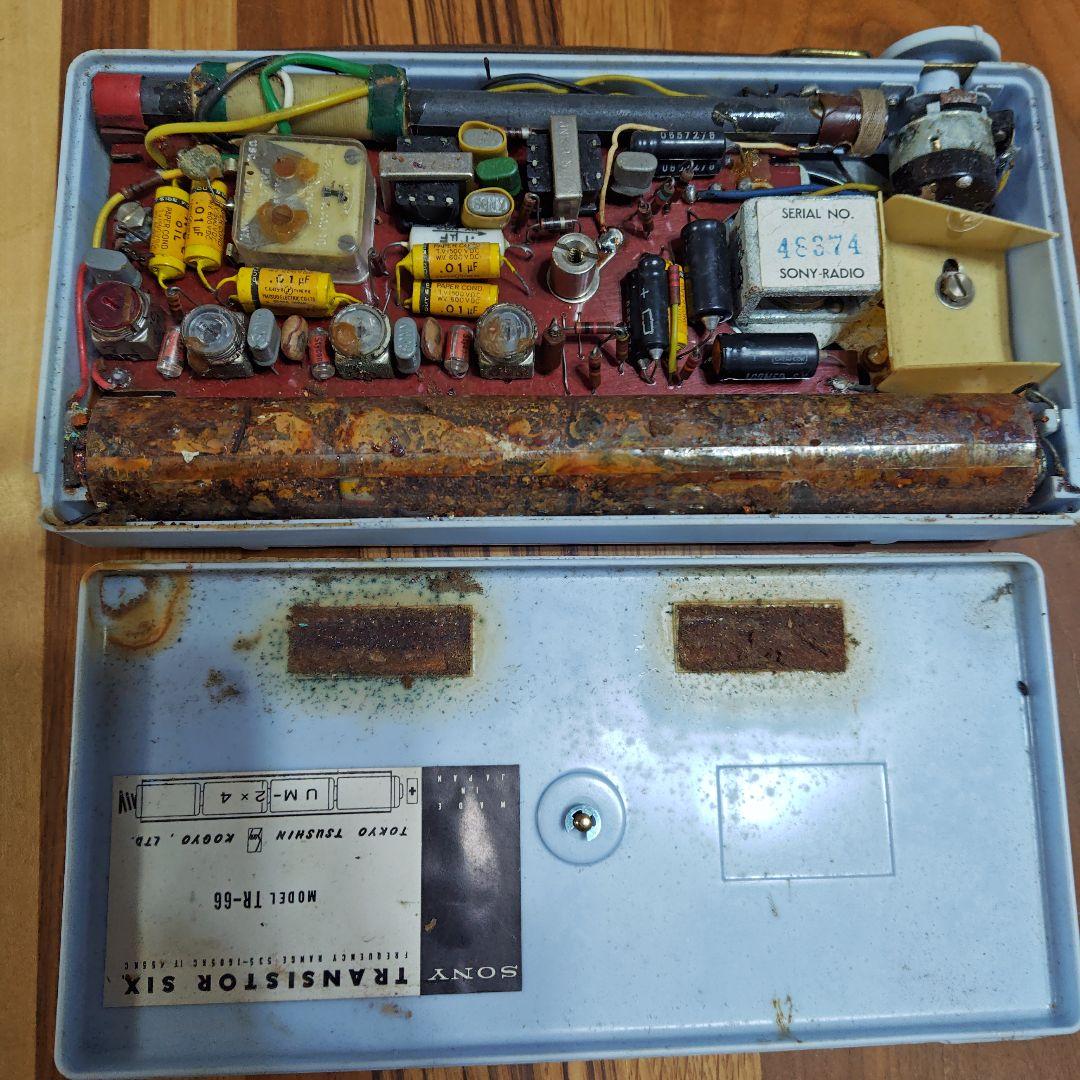 SONY TR66 TPANSISTOR SIX ジャンク品 トランジスタラジオ - メルカリ
