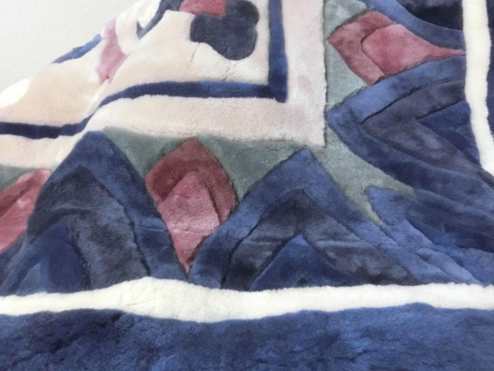 京都西川 ムートンラグ 250cm ローズファーグランドワーク ROSE FUR