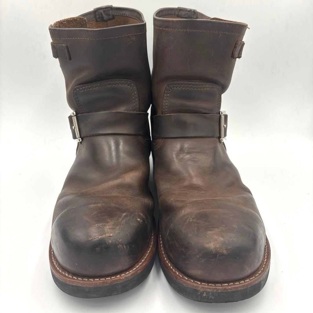 ホーキンス ショート エンジニアブーツ【26.5cm】ブラウン スチールトゥ