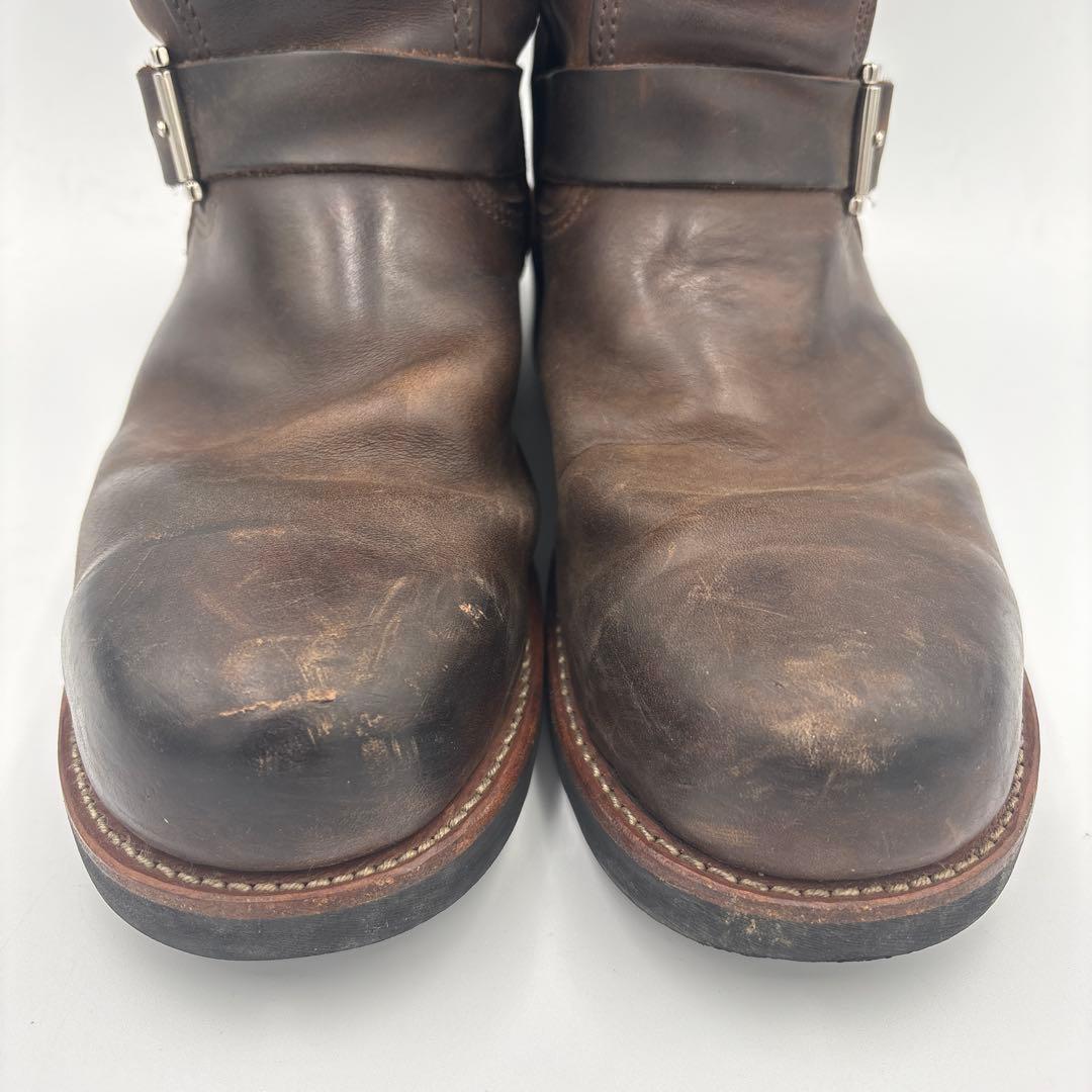 ホーキンス ショート エンジニアブーツ【26.5cm】ブラウン スチールトゥ