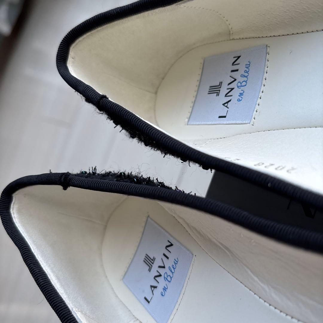 LANVIN en Bleu ツイードパンプス 23.5cm