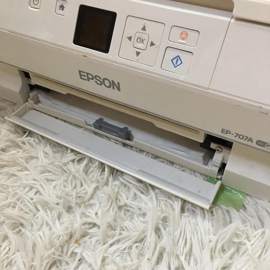 EPSON EP-707A インクジェットプリンター エプソン 複合機 ホワイト