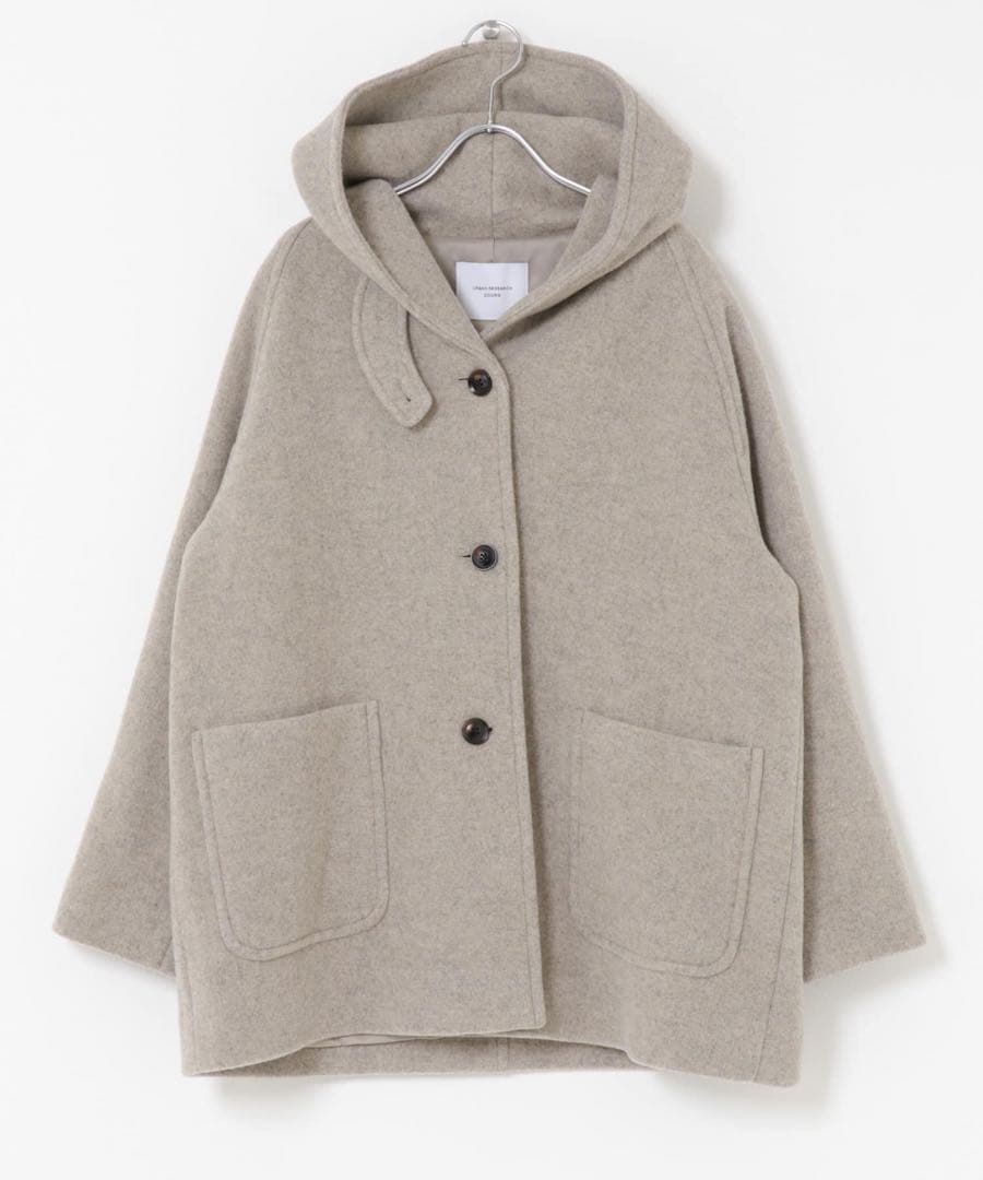 アーバンリサーチドアーズ エアリーウールフードコート 極美品の通販は