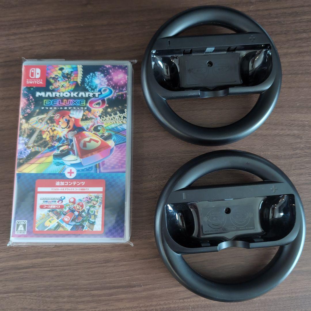 Switch マリオカート8 デラックス+コース追加パス ジョイコンハンドル付き Switch マリオカート8 デラックス+コース追加パス ジョイコンハンドル付き