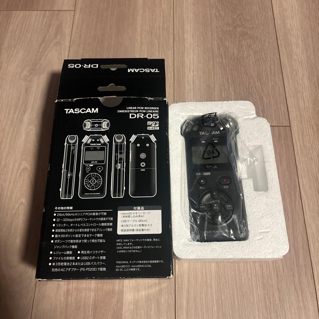 TASCAM DR-05 リニアPCMレコーダー　ティアック株式会社 DR-05 | リニアPCMレコーダー | TASCAM (日本)