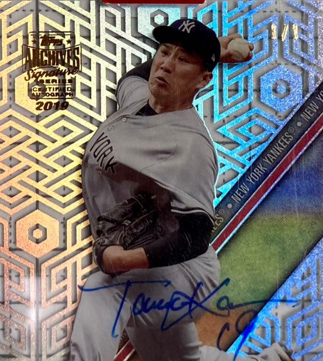 ファッション 田中将大直筆サインカード 1枚限定 田中将大 直筆サイン