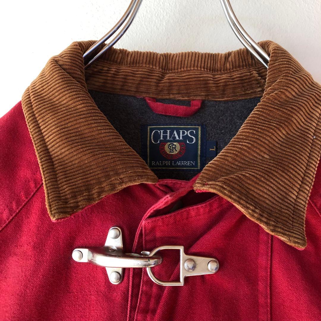 90s CHAPS ラルフローレン ファイヤーマンジャケット 襟コーディロイ