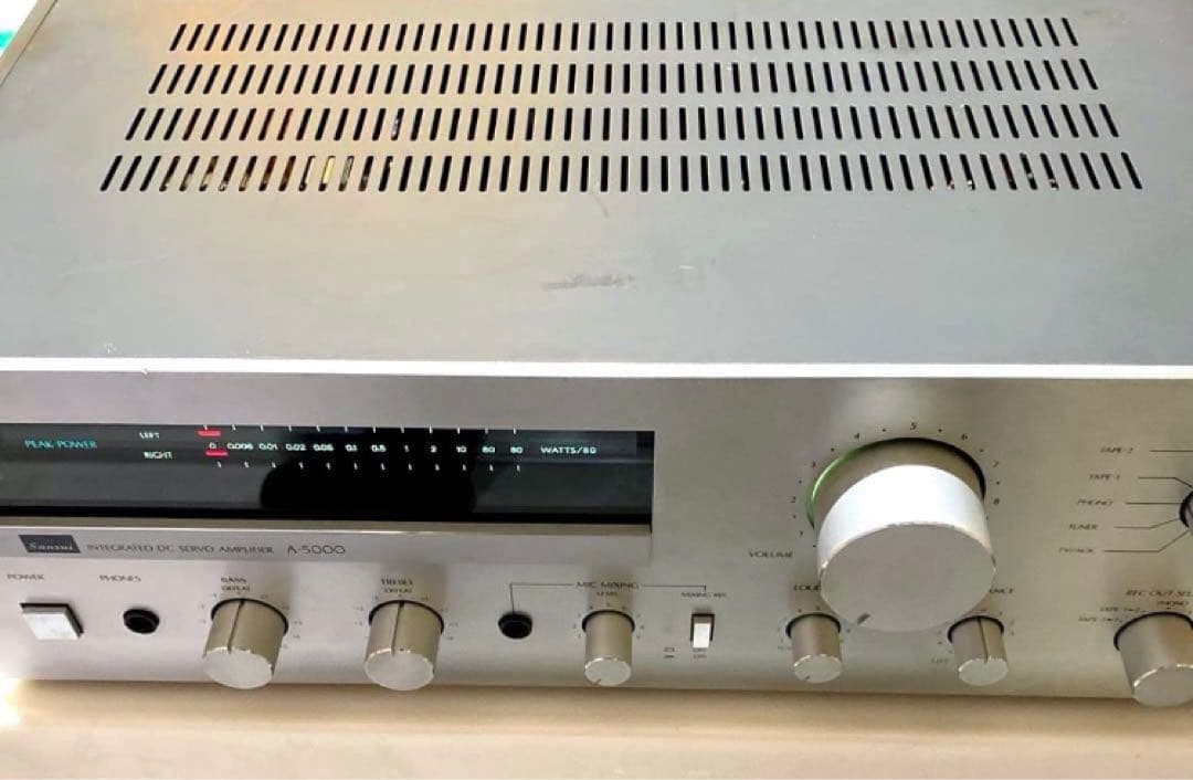 Sansui プリメインアンプ A-5000 サンスイ 動作品 パワーメーター