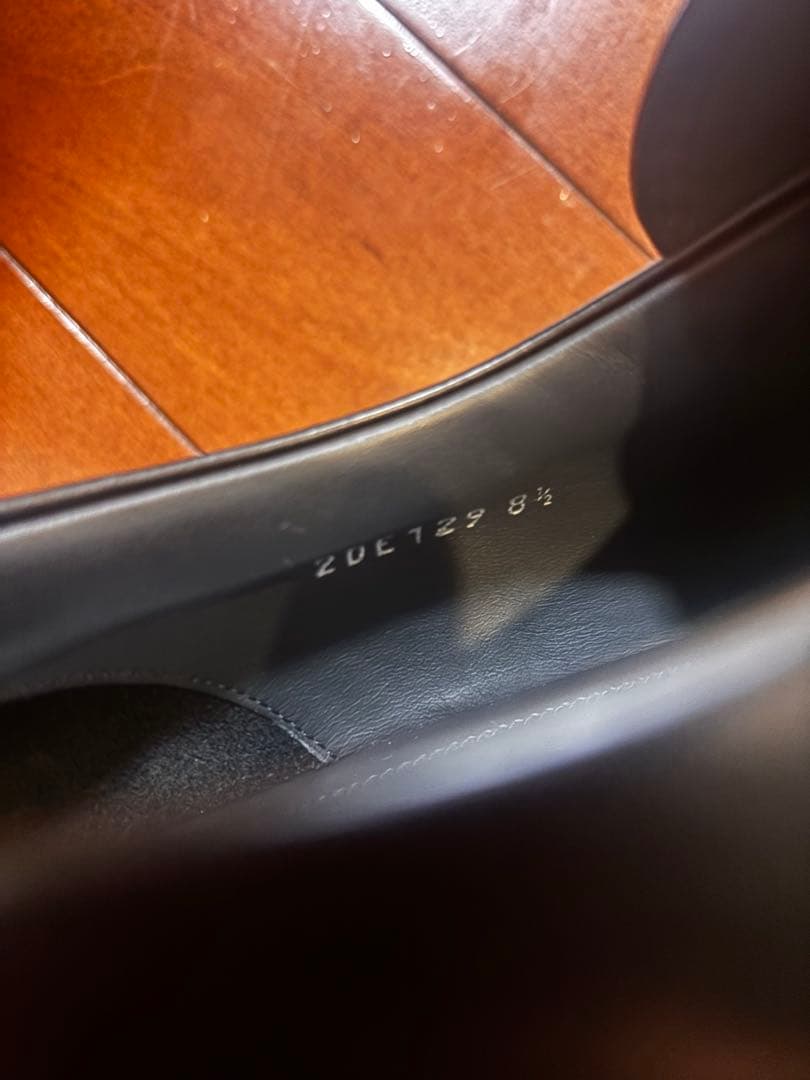 PRADA メンズモノリスブラッシュドレザー　8.5 (27.5cm)