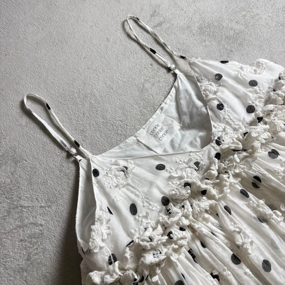 crinkle crinkle crinkle ドットキャミソール - メルカリ