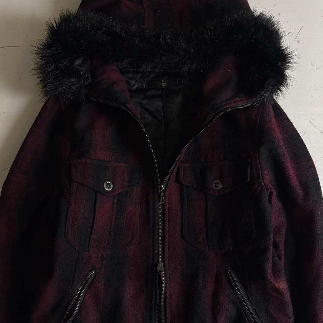 00's vintage ファー ジップパーカー アーカイブ y2k グランジ - メルカリ