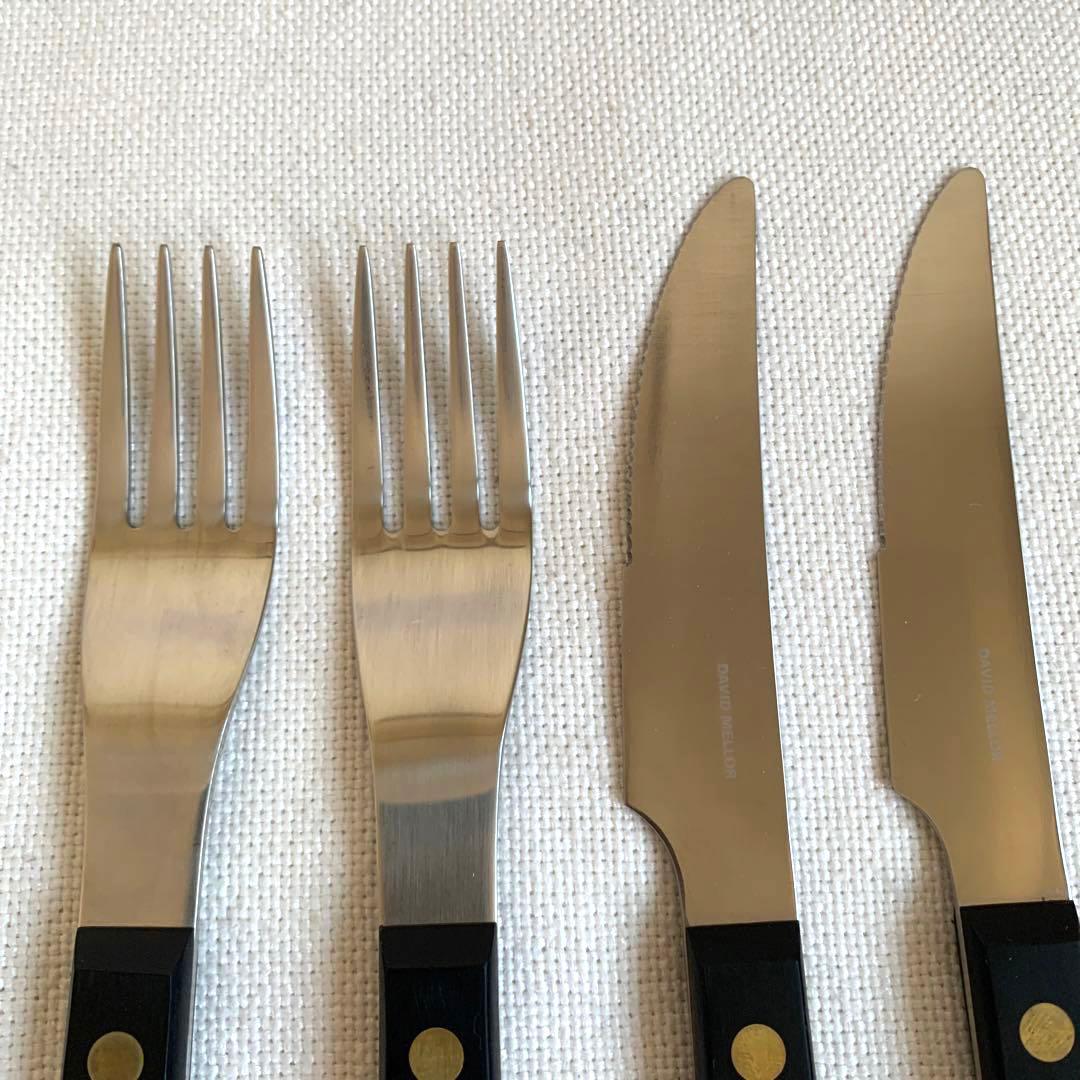 DAVID MELLOR プロヴァンサルブラック ナイフフォーク