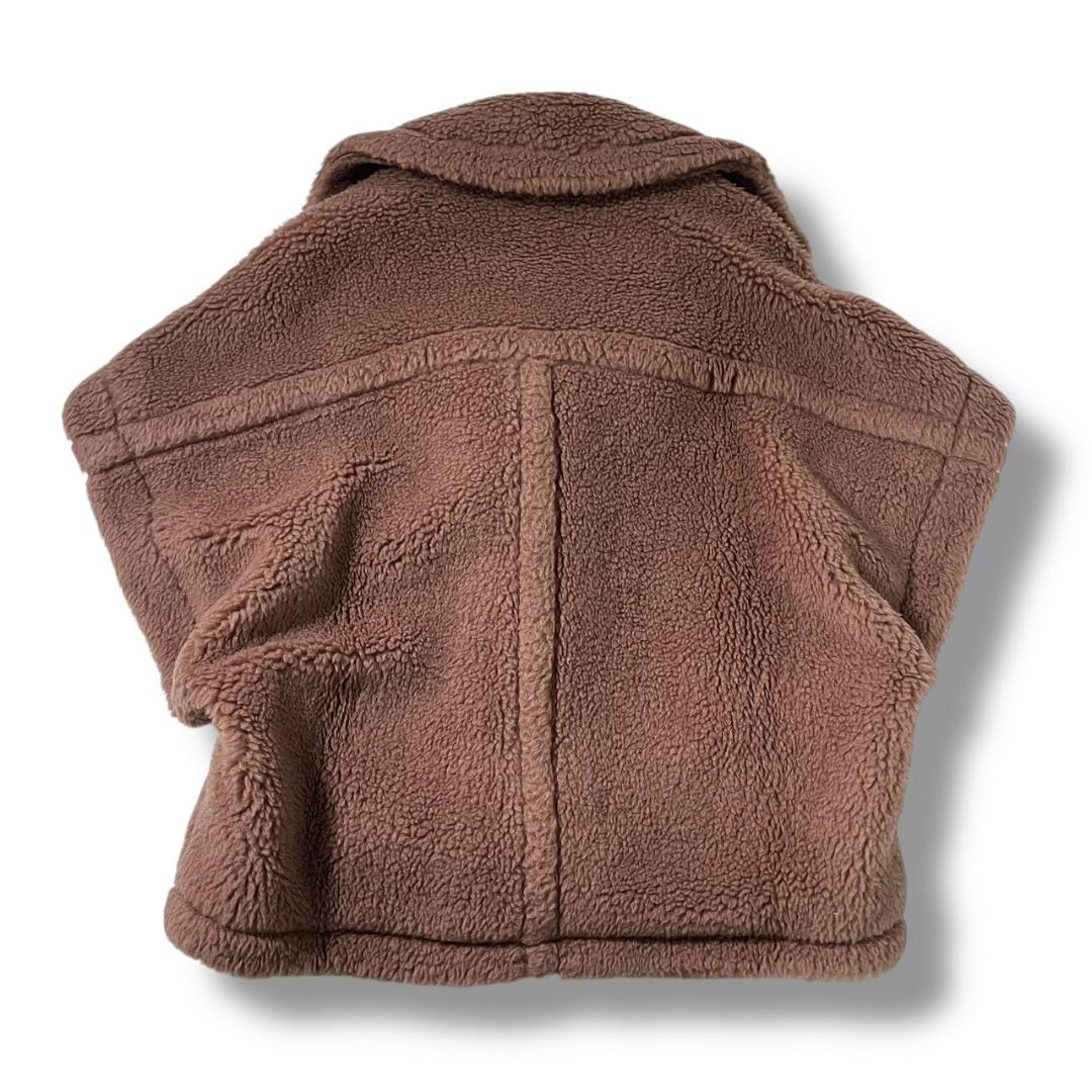 美品 マックスマーラ テディベア キャメル ボア ライダース ショート