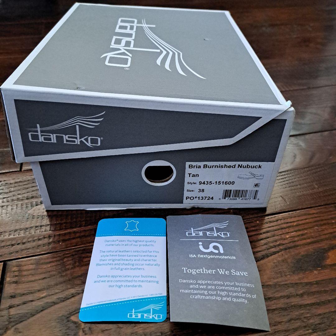 ぽぽ　dansko ダンスコ　ブリア　タン　38　24〜24.5cm