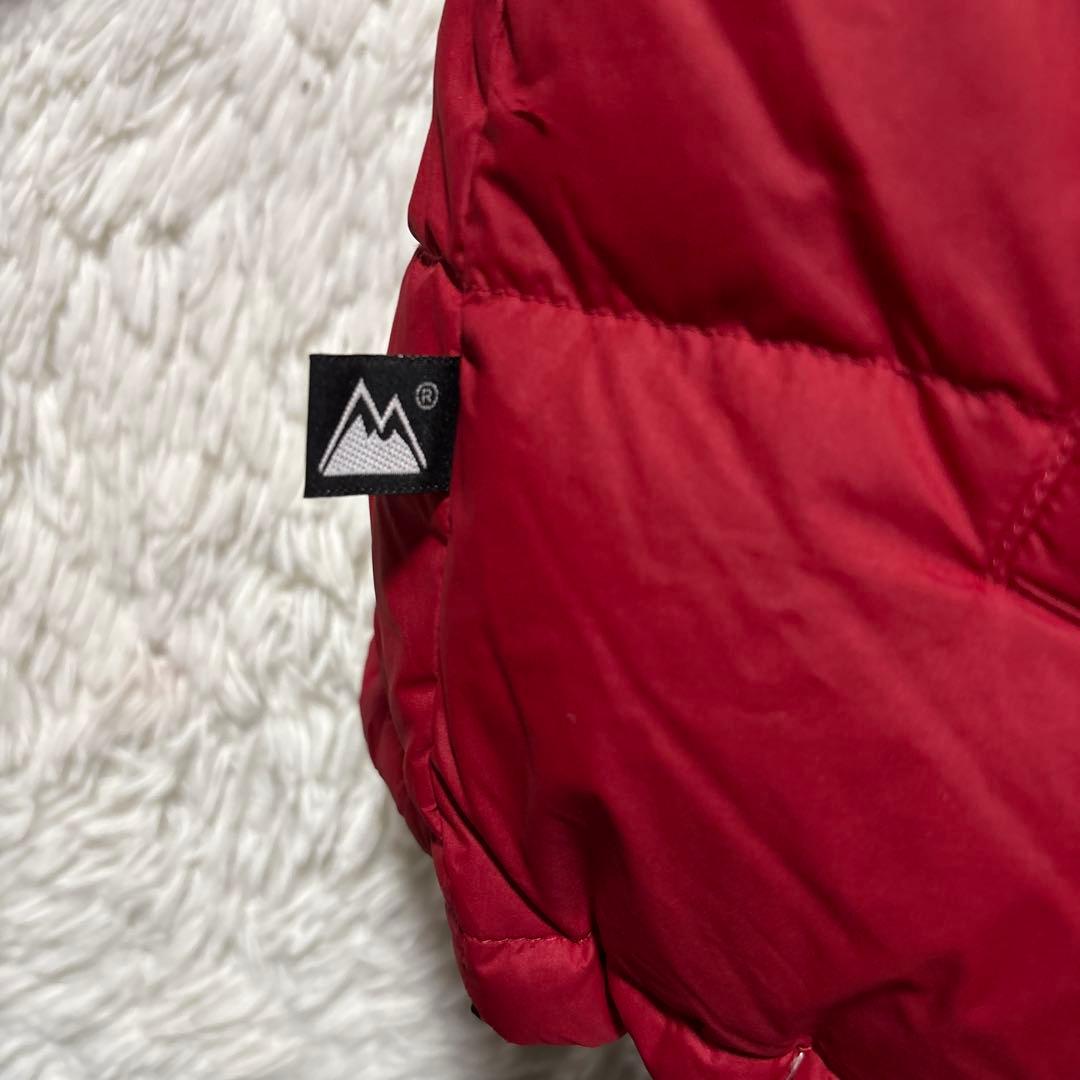 ファーストダウン✨ヌプシ ダウンジャケット リバーシブル 赤/黒 肉厚