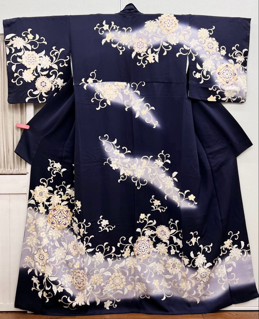 ボ*す様 裄68 正絹　袷　訪問着　アラベスク　難あり ボ*す様 裄68 正絹 袷 訪問着 アラベスク 難あり 安い 価格