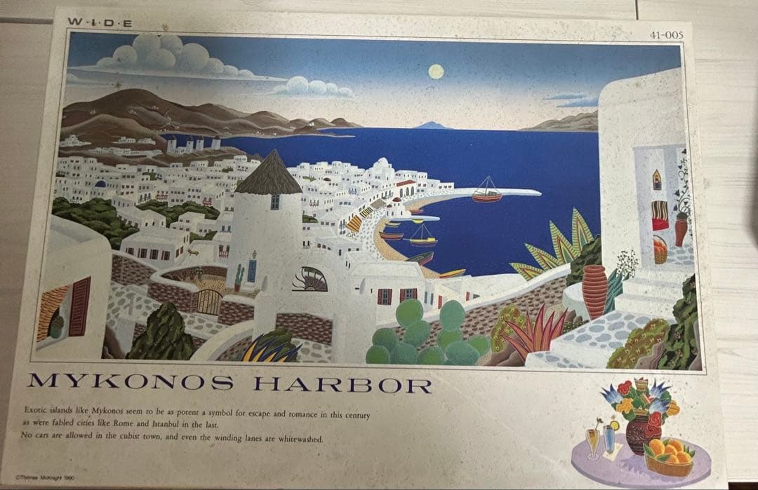 トーマスマックナイト ジグソーパズル ミコノスハーバー 1000ピース