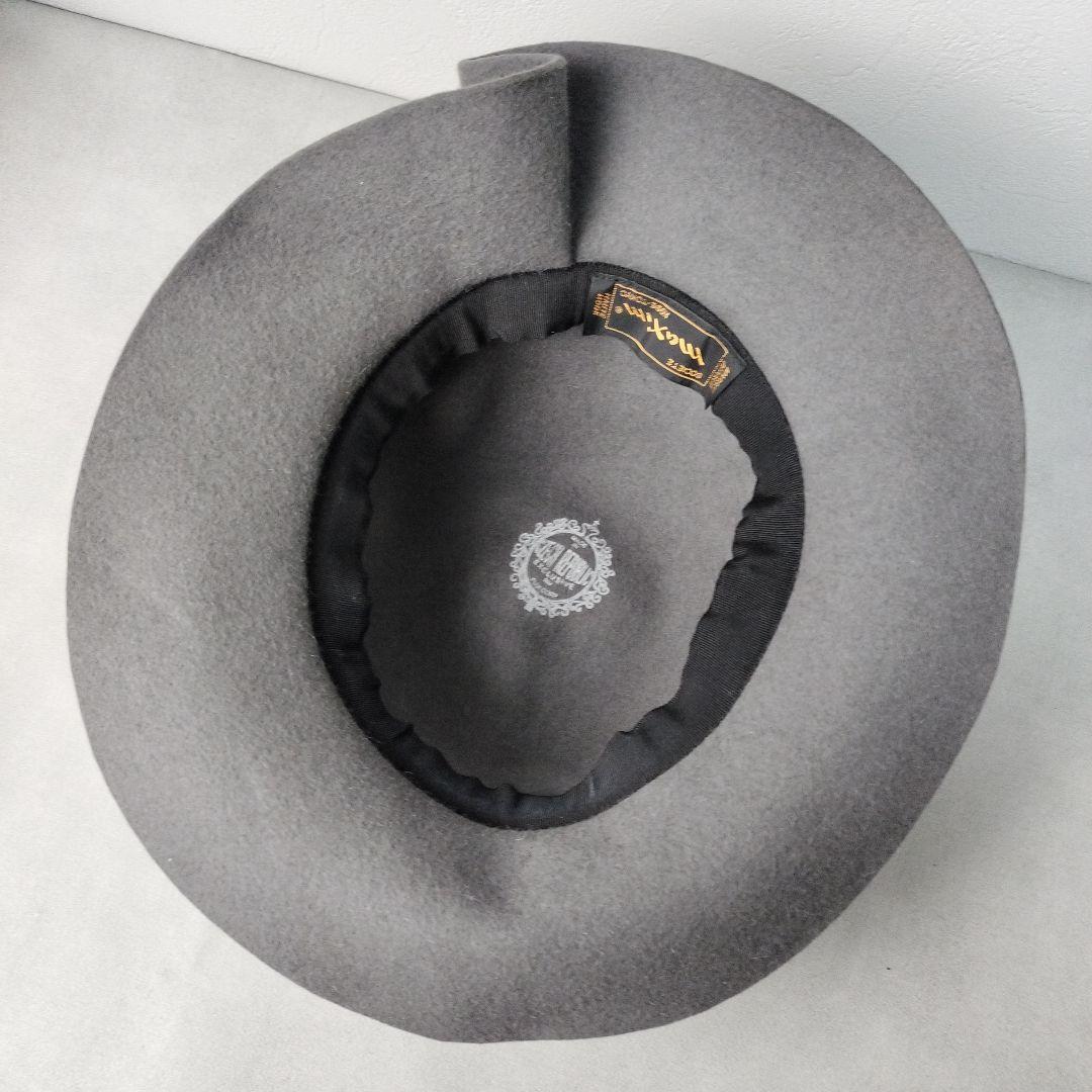美品✨️MAXIM フェルトハット 兎毛 グレー - メルカリ