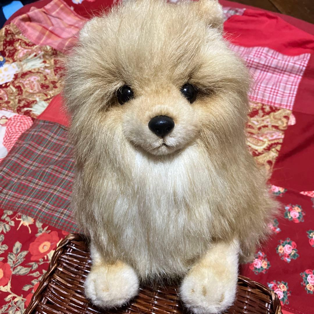 リアルぬいぐるみ犬 子犬 わんちゃん レトロぬいぐるみ犬 ポメラニアン
