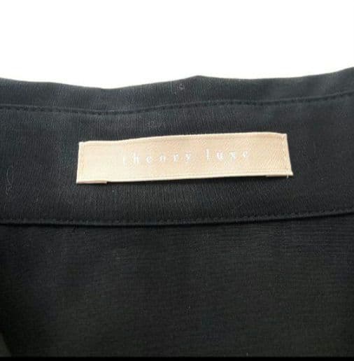 伊勢丹限定 美品 セオリーリュクス 長袖ブラウス 2023 シャツ ブラック