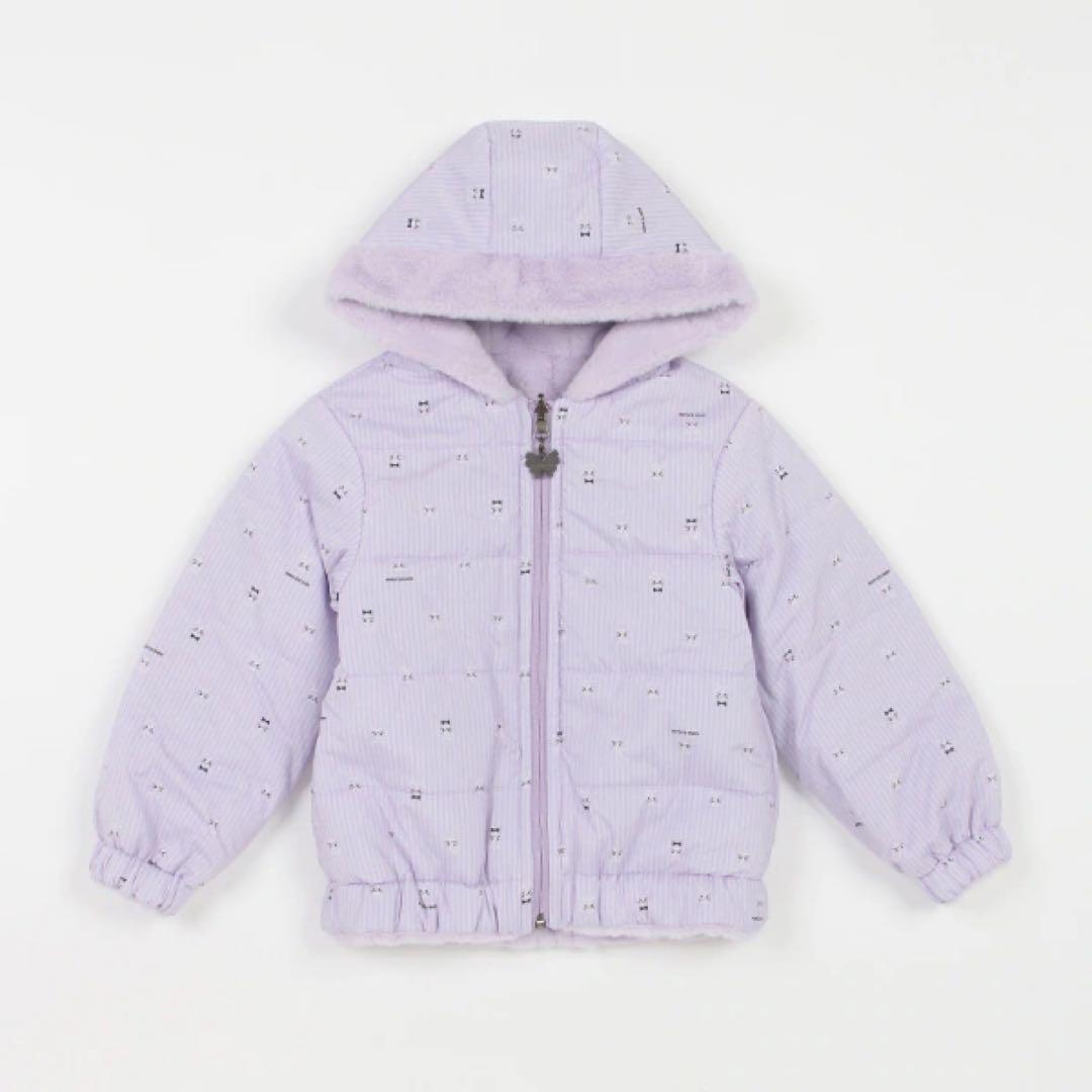 新品 ANNA SUI mini ネコエコファーリバーシブルアウター LLサイズ