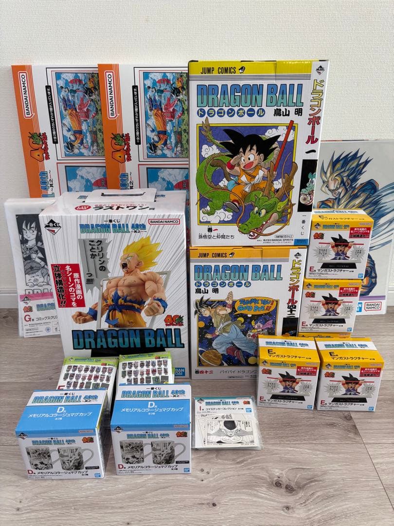 一番くじ　ドラゴンボール　40th 其の一　全種コンプリートセット　ラストワン賞 一番くじ DRAGON BALL 40th ～其之一～｜一番くじ倶楽部｜BANDAI