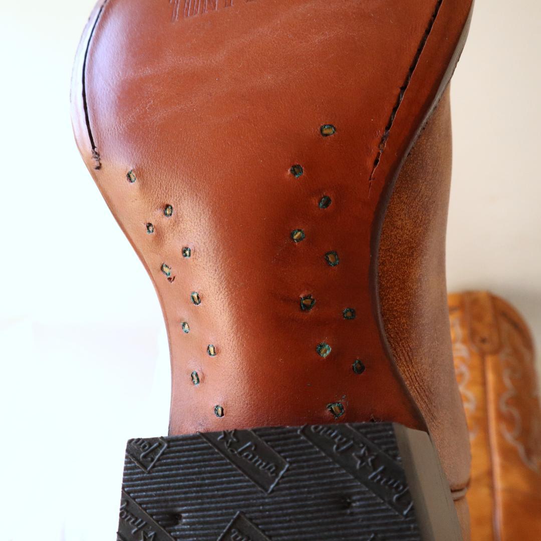 新品タグ付トニーラマVF6003本革ウエスタンブーツ 7.5B 24.5cm相当