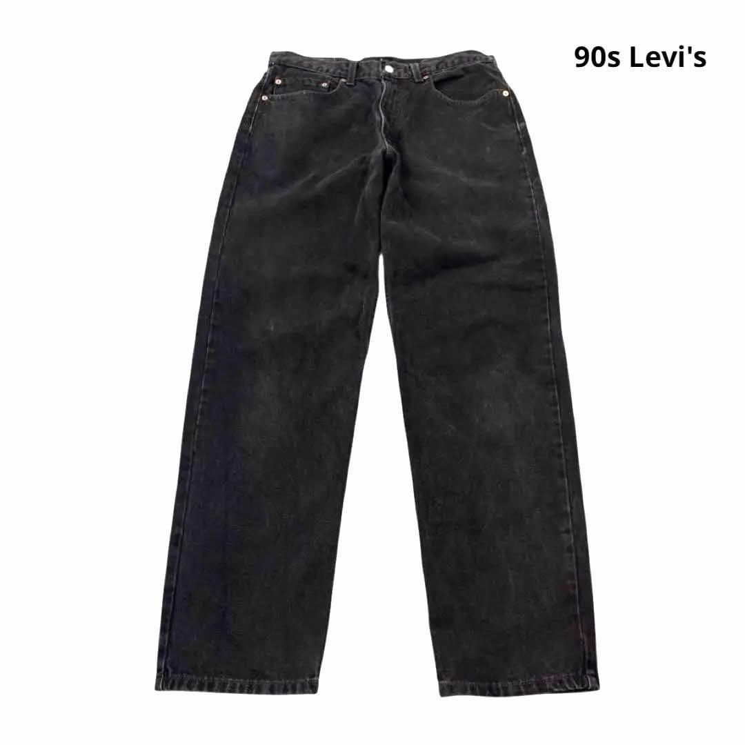 【先染め】90s Levi's 550 デニム ブラック ジーンズ 黒 W34 楽天市場】90s USA製 ヴィンテージ リーバイス Levi's 550 先染め