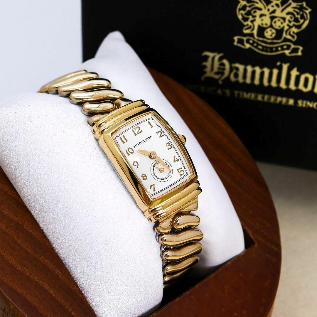 稼働 HAMILTON 腕時計 トノー スモセコ 蛇腹 外箱付 QZ 1902 稼動品 HAMILTON ハミルトン ベントン スモセコ 蛇腹 腕時計｜Yahoo