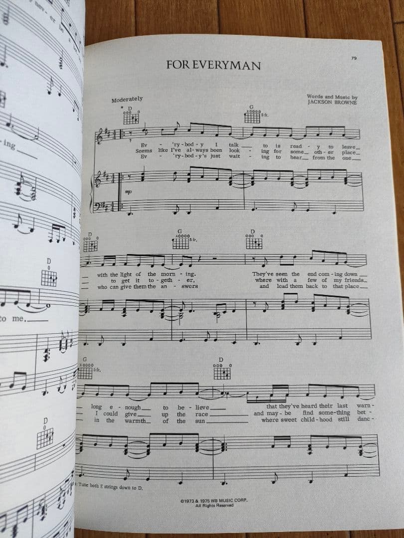 絶版 ジャクソン・ブラウン ベスト 21 ギター ピアノスコア 楽譜 タブ譜