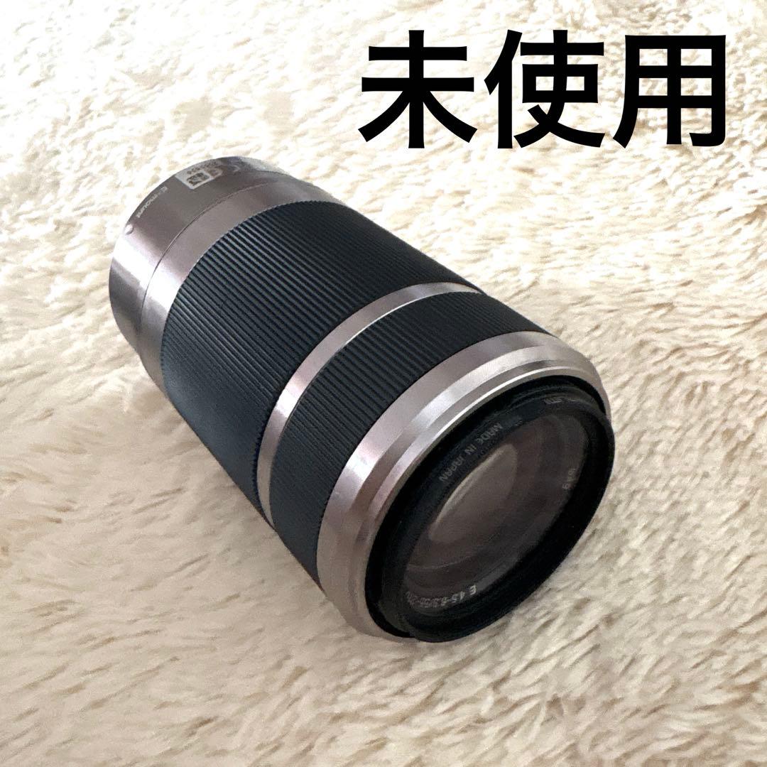 【未使用】SONY 望遠ズームレンズ　4.5-6.3/55-210 カメラレンズ E 55-210mm F4.5-6.3 OSS APS-C用 ブラック SEL55210
